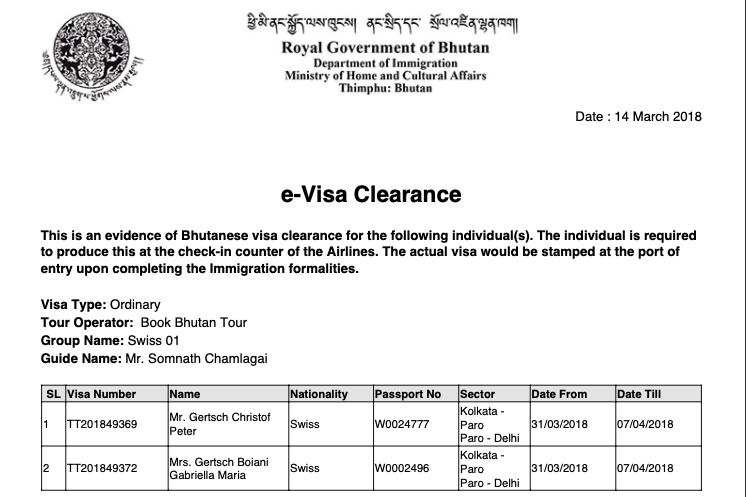 Bhutan online visa